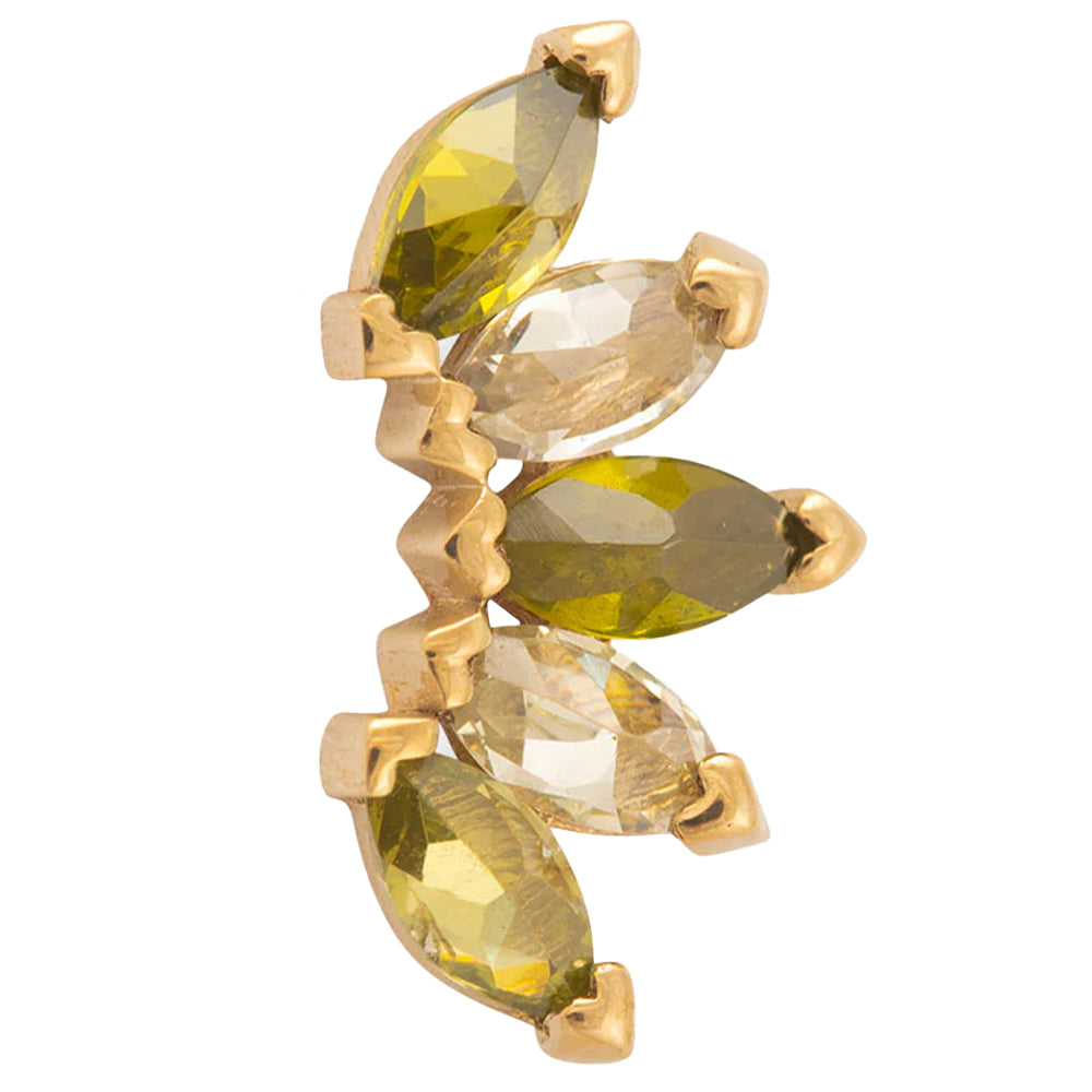 threadless: "Bella" Pin in Gold - 'Space Haze' Collection