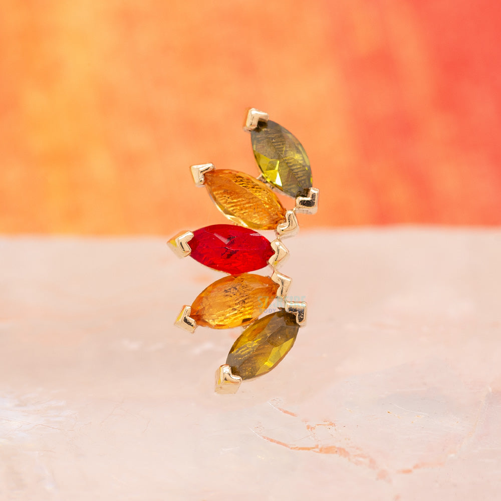 threadless: "Bella" Pin in Gold - 'Natural Mystic' Collection