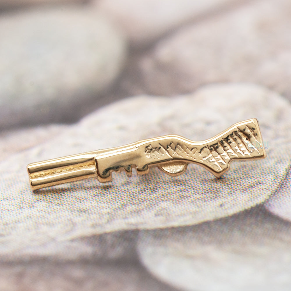 Mushroom Body Jewelry Shotgun Threaded End in Gold – Starfire Body