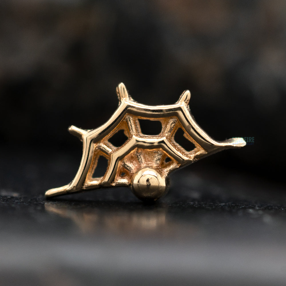 Mushroom Body Jewelry threadless: Web End in Gold – Starfire Body