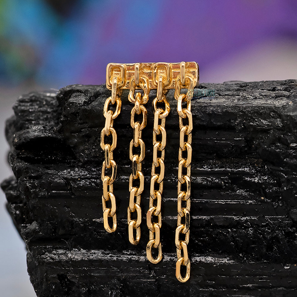 threadless: "Imogen" End with Chains in Gold