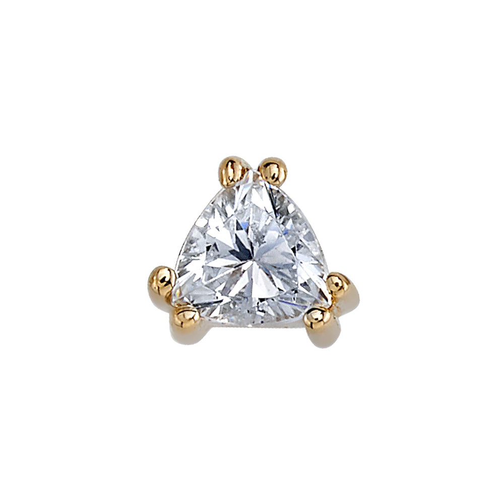 "Tanti" Threaded End in Gold with DIAMOND