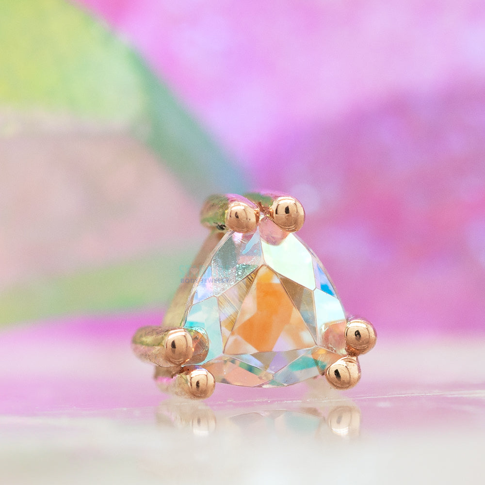 threadless: "Tanti" Pin in Gold with Mercury Mist Topaz