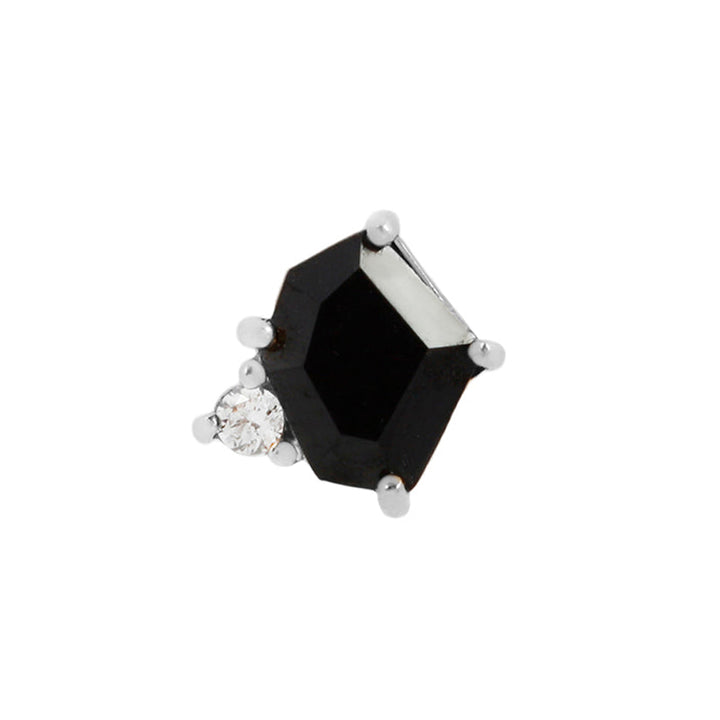 threadless: "Elicit" End in Gold with Black Spinel & CZ
