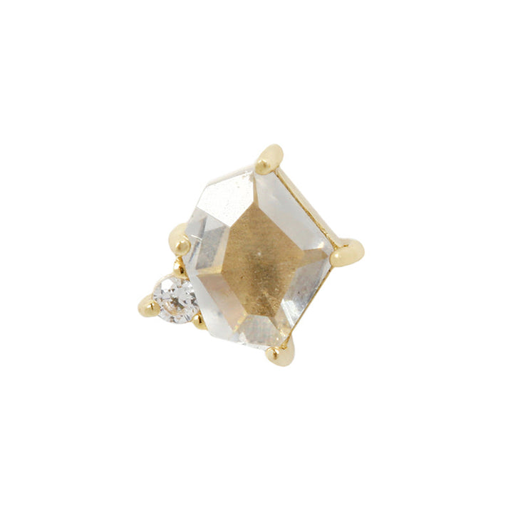 threadless: "Elicit" End in Gold with CZ's