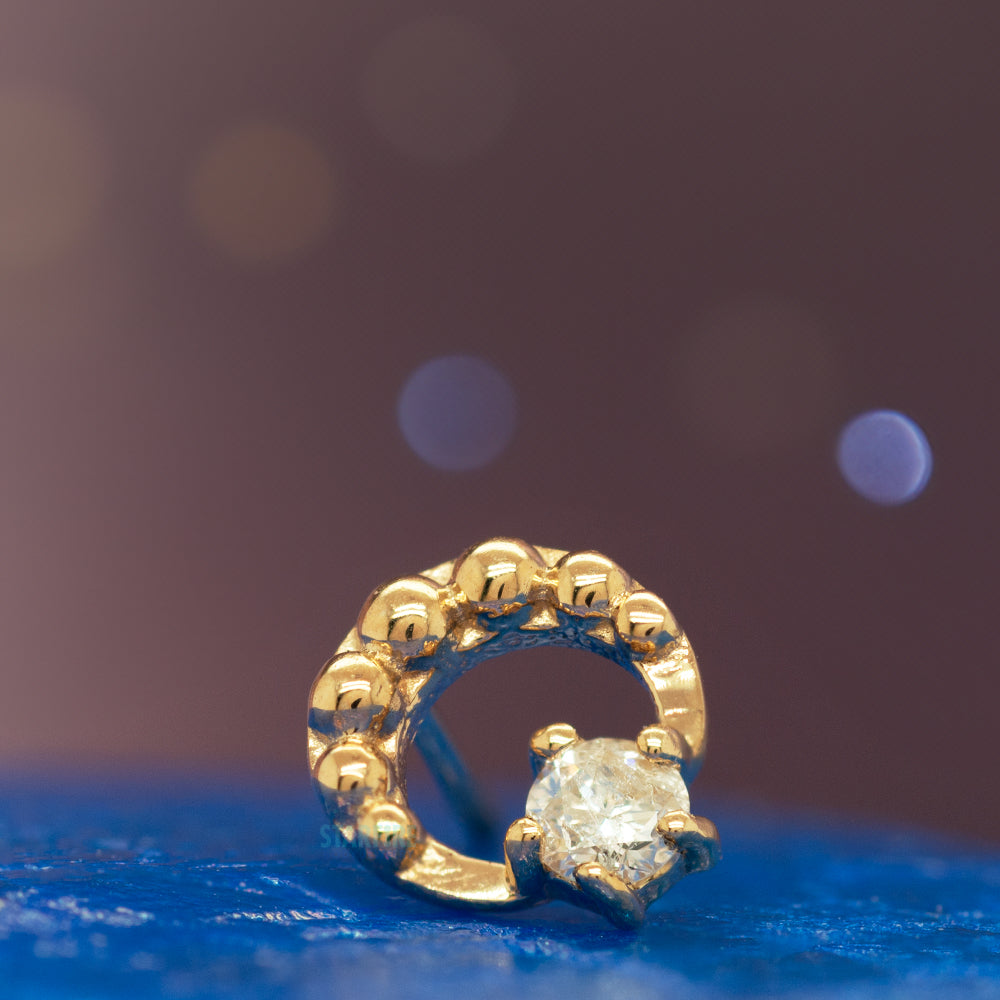 threadless: Bewitch Pin in Gold with Gemstone