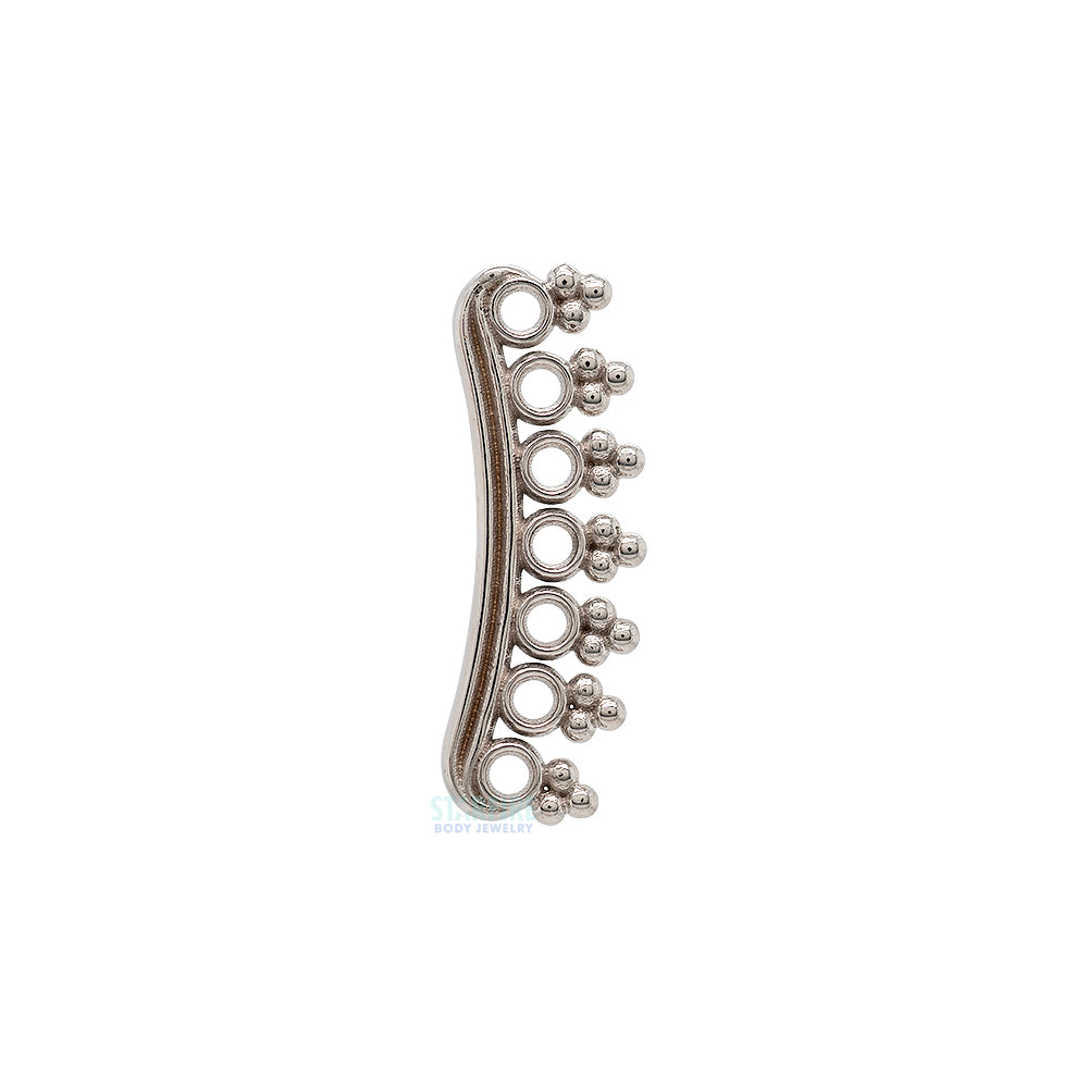 "Shiva" Threaded End in Gold & Platinum