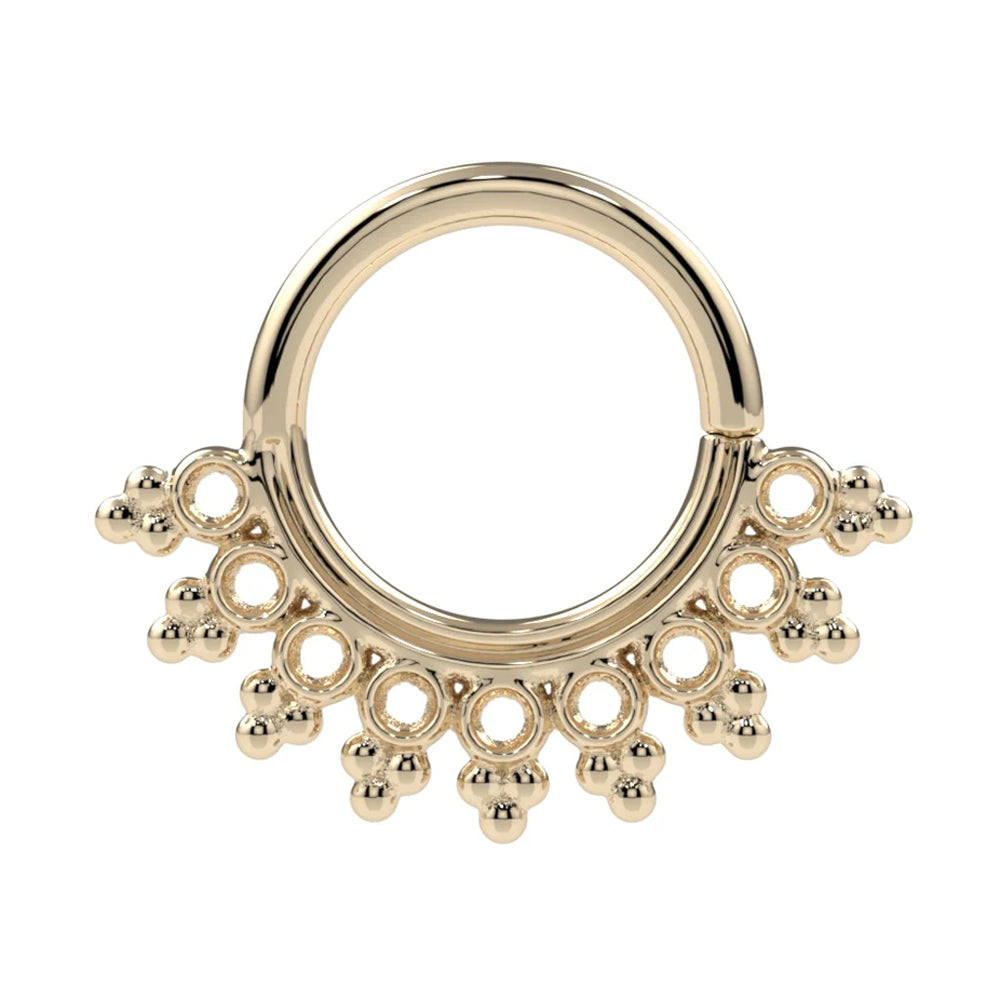 "Shiva" Seam Ring in Gold & Platinum