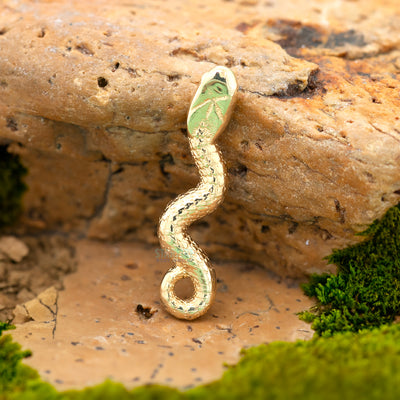 "Manasa" Snake Threaded End in Gold & Platinum