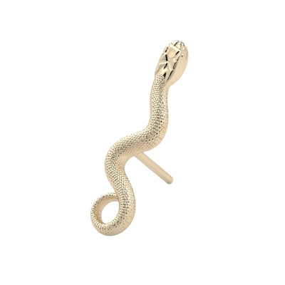 threadless: "Manasa" Snake End in Gold & Platinum