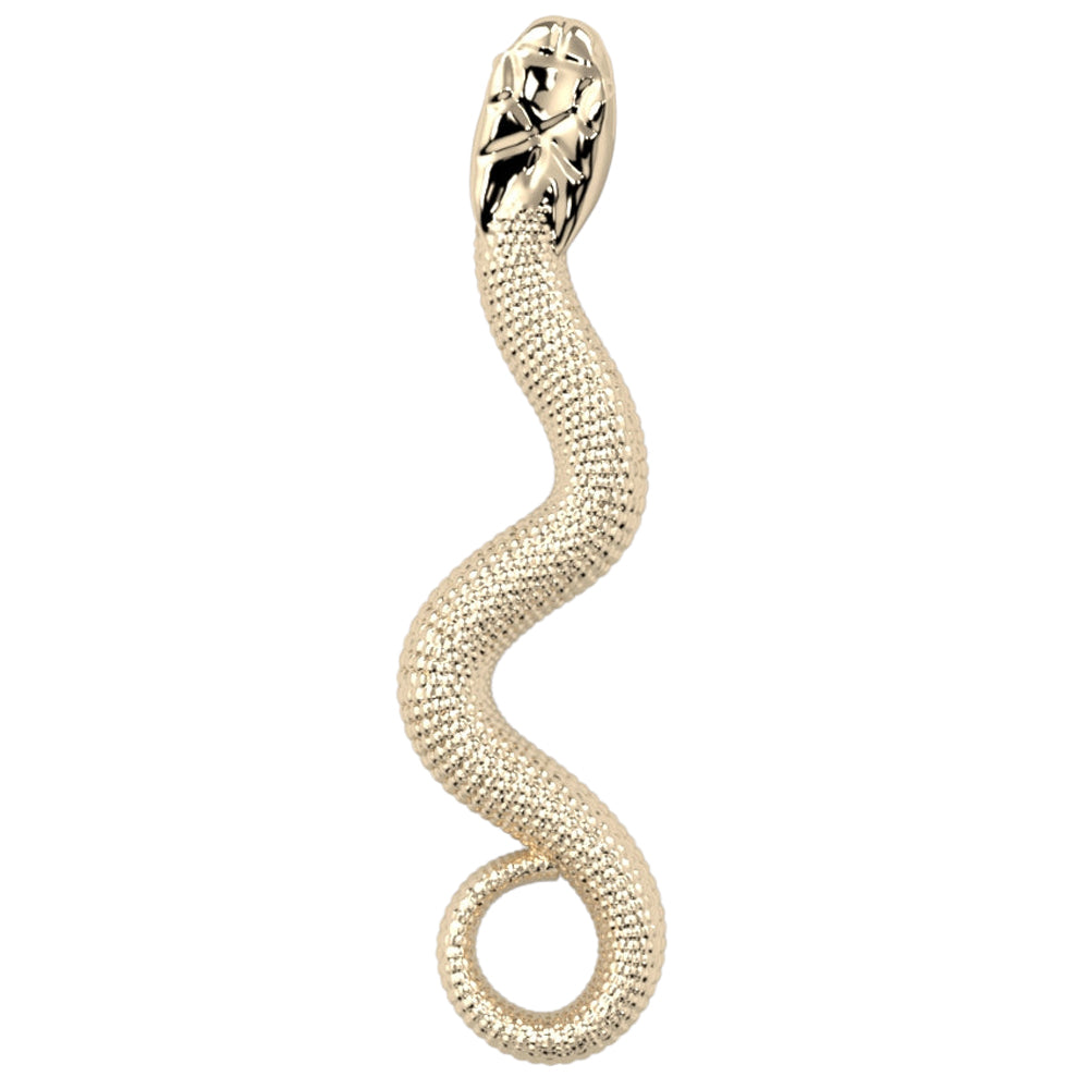 threadless: "Manasa" Snake End in Gold & Platinum