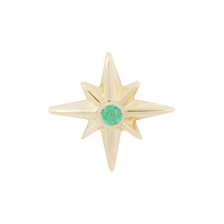threadless: "Sparklier Motion" End in Gold with Emerald