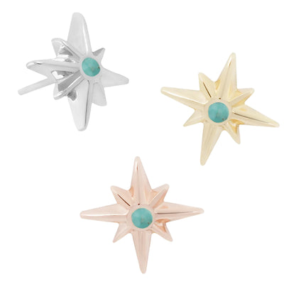 threadless: "Sparklier Motion" End in Gold with Turquoise
