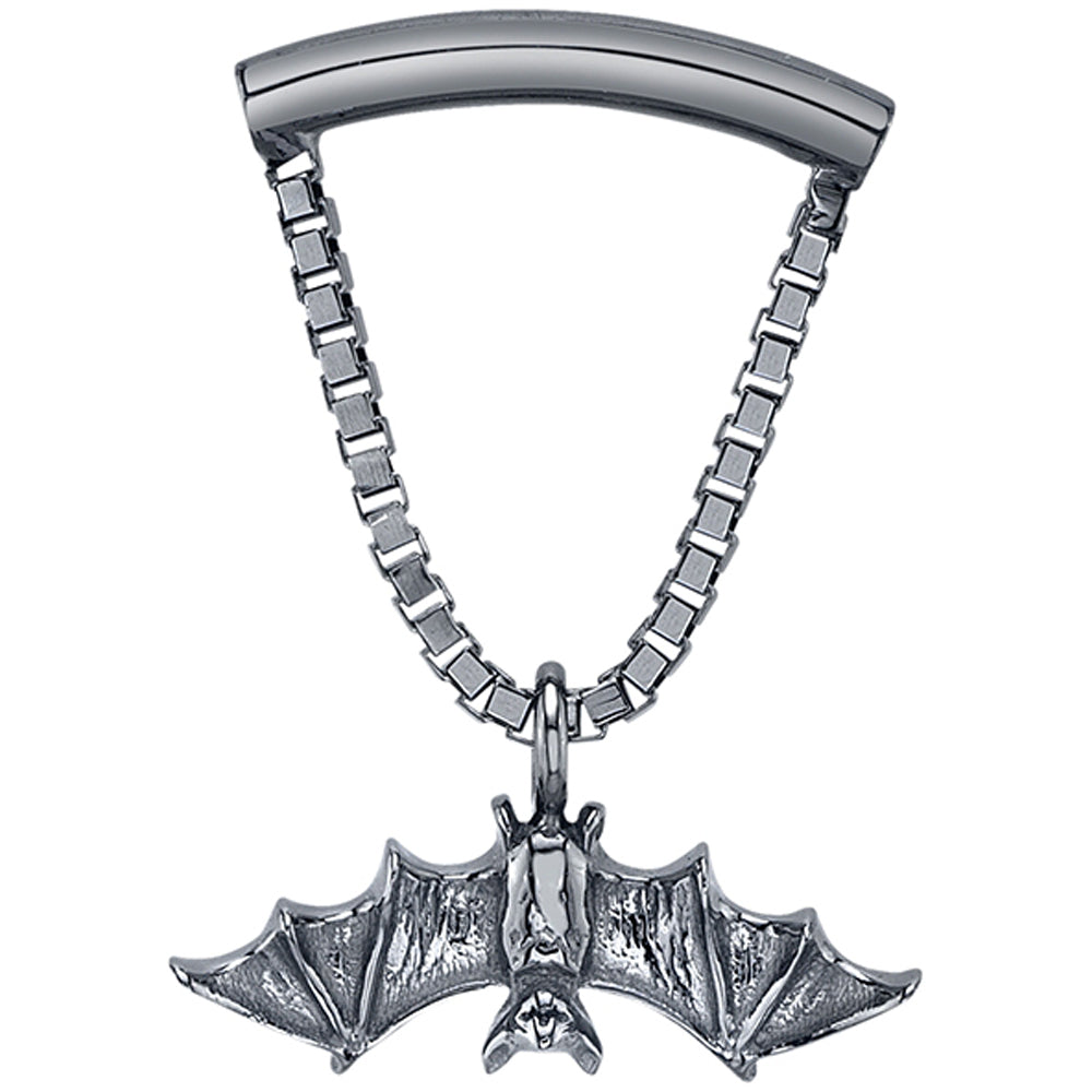 "Kendall Bat" Hidden Helix Threaded End in Black Rhodium - Gold