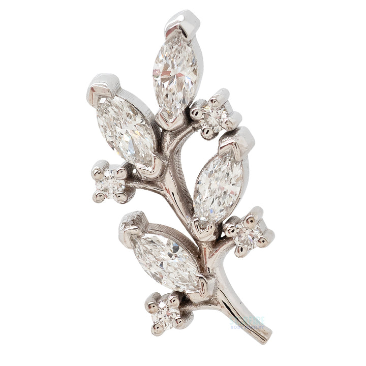 "Bitter Sweet" Threaded End in Gold with DIAMONDS