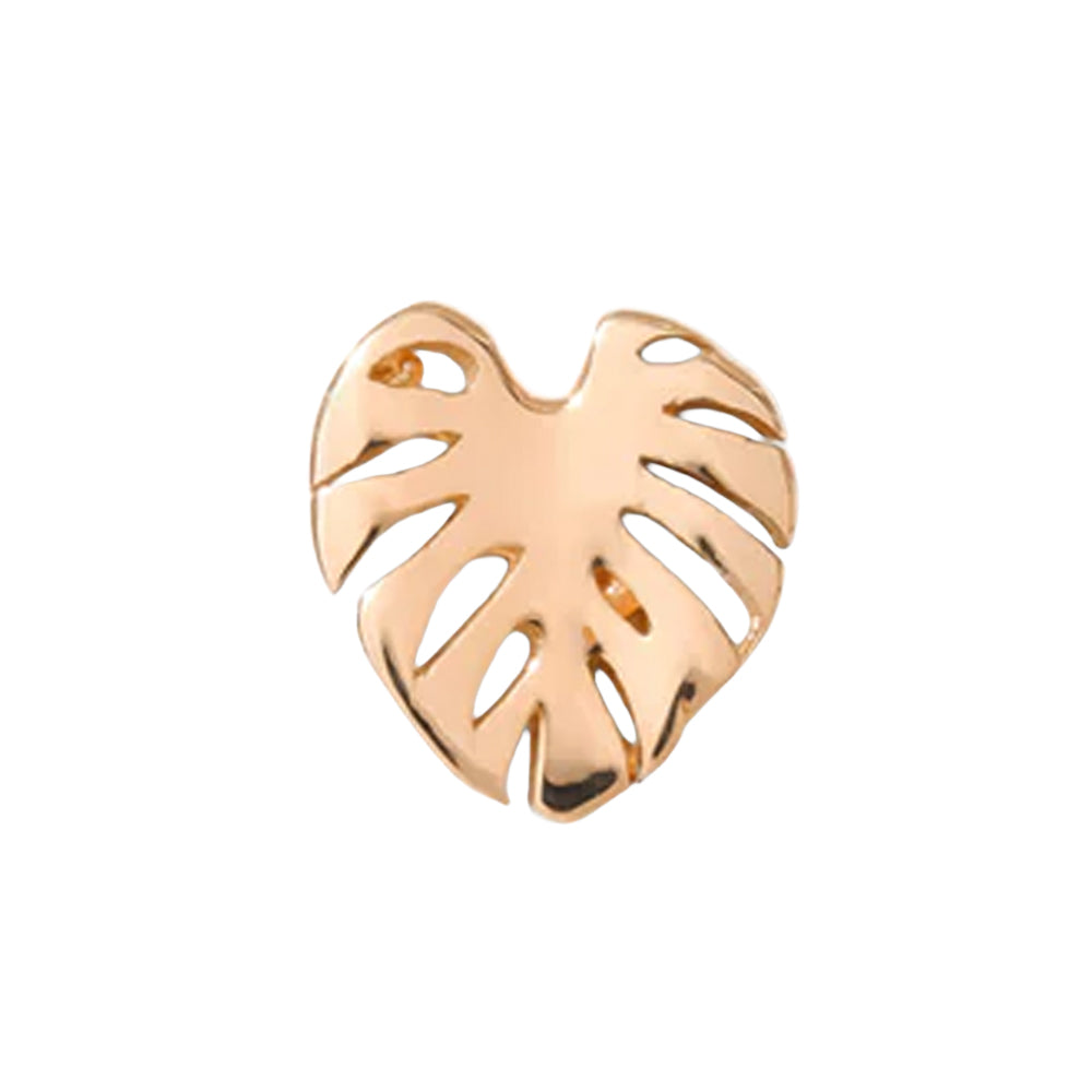 threadless: Mini Monstera Pin in Gold
