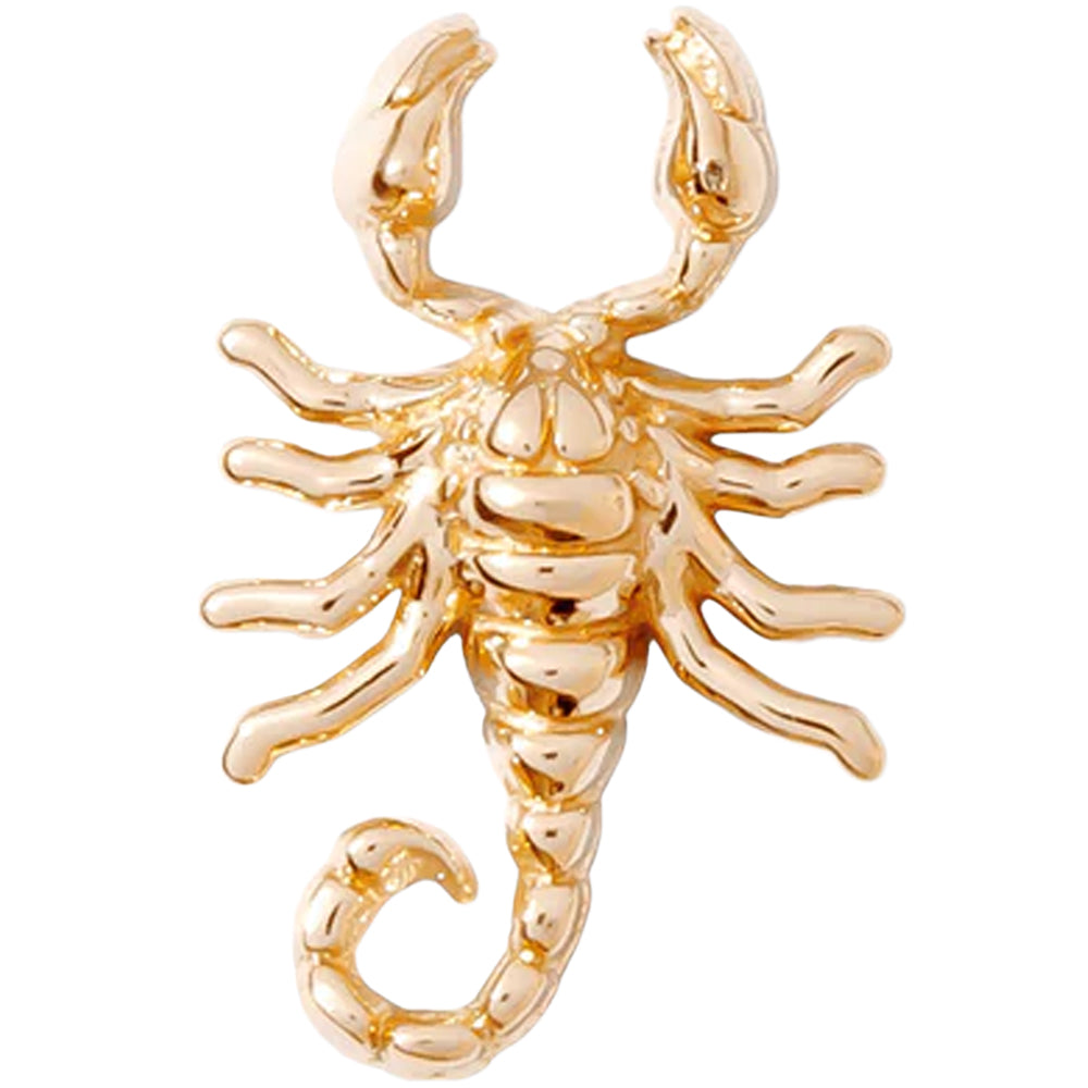 threadless: Scorpion Pin in Gold