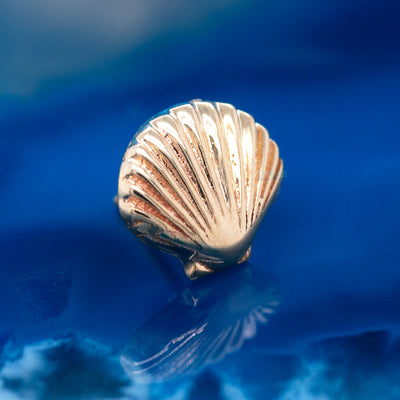 threadless: Seashell (Scallop Shell) Pin in Gold