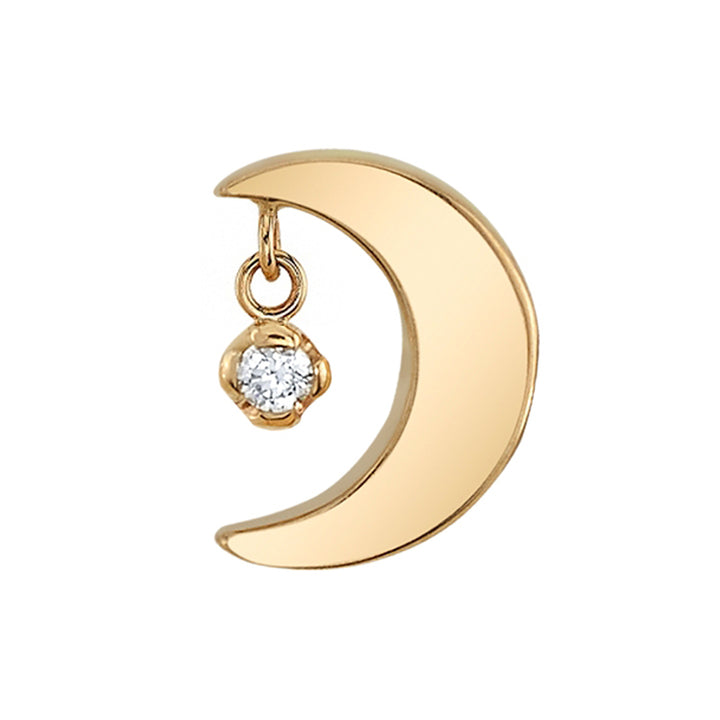 "Arcane" Threaded End in Gold with Diamond