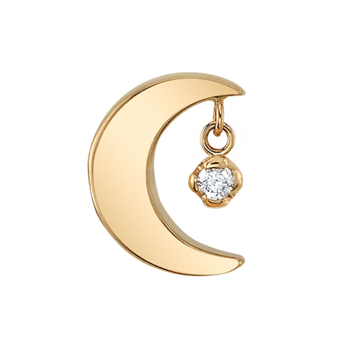 "Arcane" Threaded End in Gold with Diamond