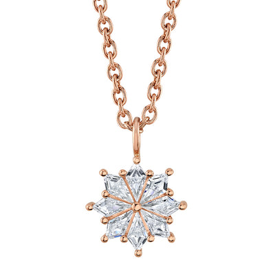 "Pablo" Necklace in Gold with White CZ's