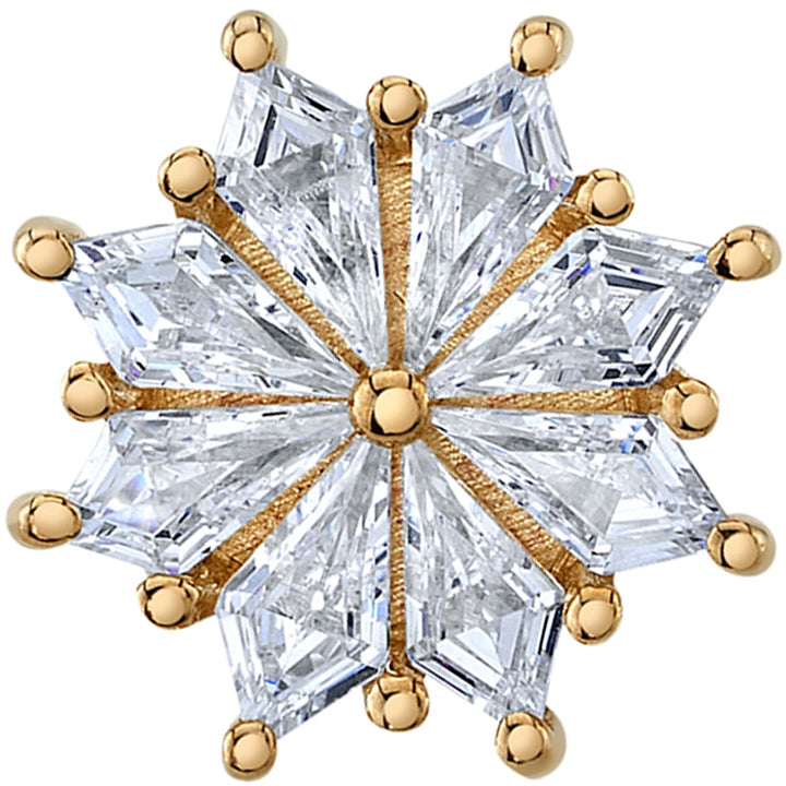 "Pablo" Threaded End in Gold with DIAMONDS