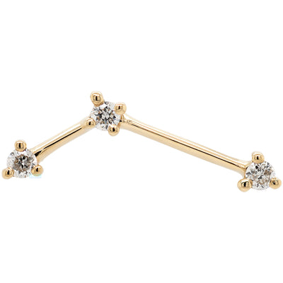 threadless: "Astera 3" End in Gold with Diamonds