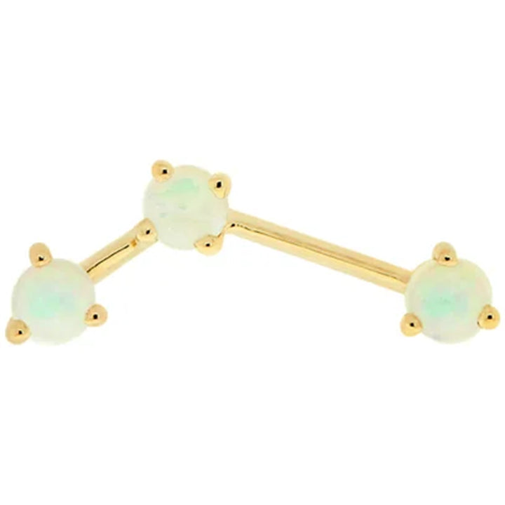 threadless: "Astera 3" End in Gold with Opals