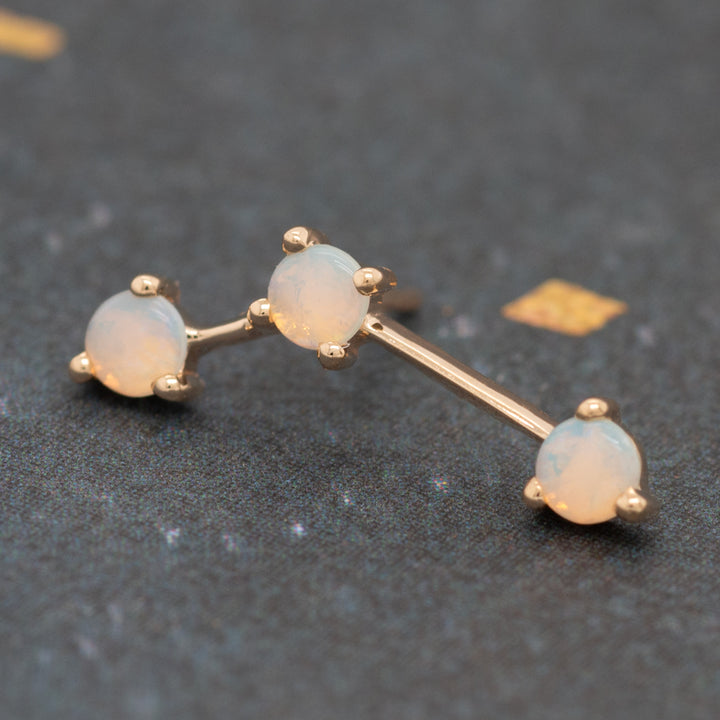 threadless: "Astera 3" End in Gold with Opals