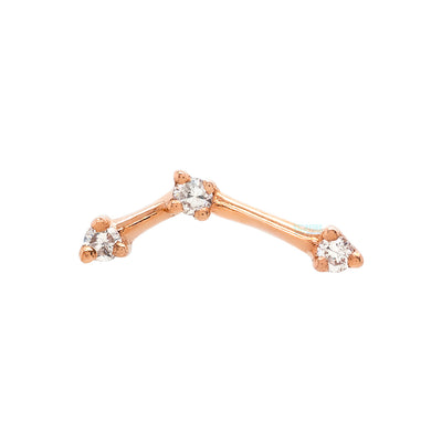 threadless: "Astera 3 Mini" End in Gold with Diamonds