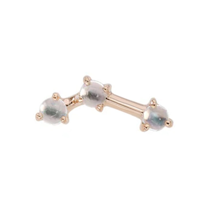 threadless: "Astera 3 Mini" End in Gold with Moonstone