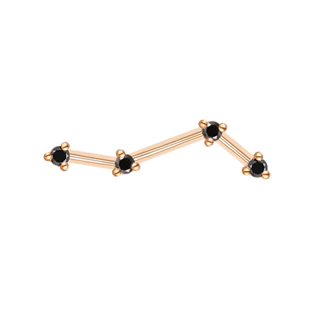 threadless: "Astera 4 Mini" End in Gold with Diamonds