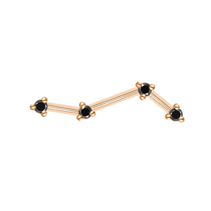 threadless: "Astera 4 Mini" End in Gold with Diamonds