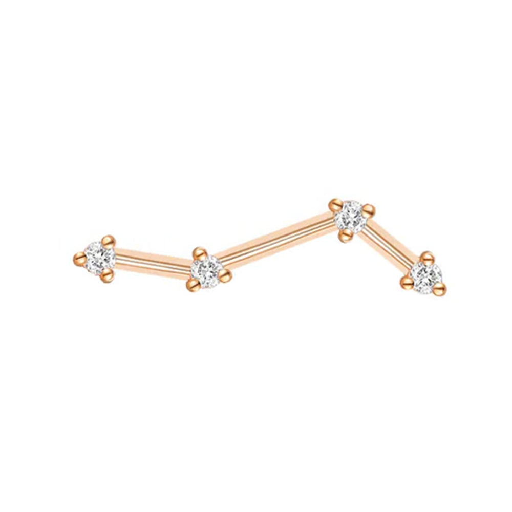 threadless: "Astera 4 Mini" End in Gold with Diamonds