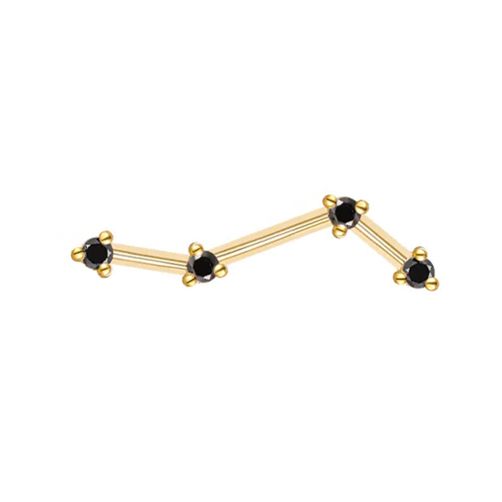 threadless: "Astera 4 Mini" End in Gold with Diamonds