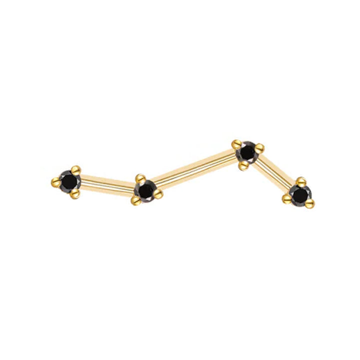 threadless: "Astera 4 Mini" End in Gold with Diamonds