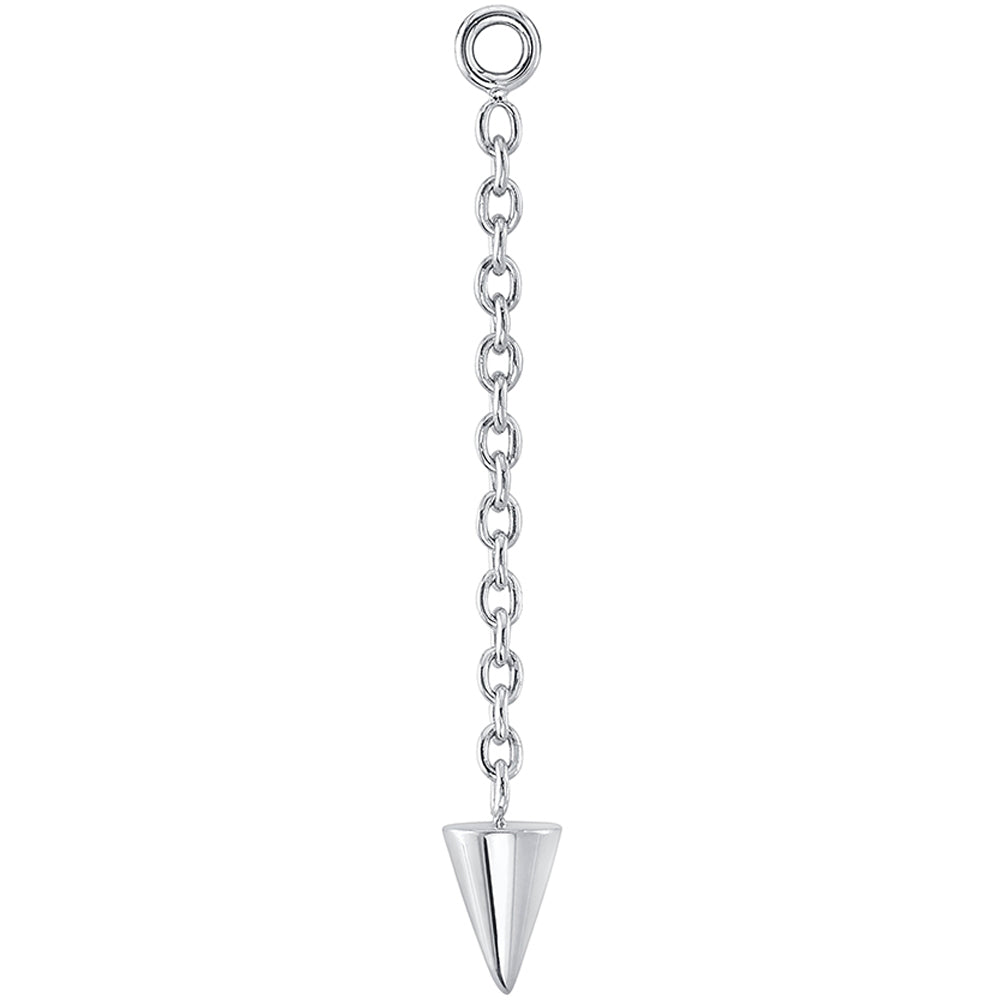 Cone Spike Chain Charm in Gold