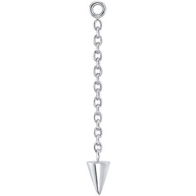 Cone Spike Chain Charm in Gold