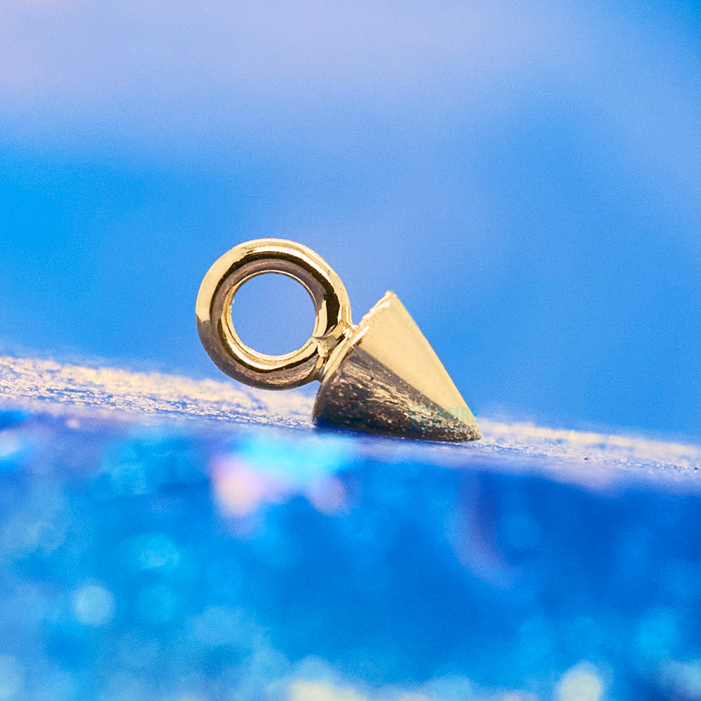 Cone Spike Charm in Gold