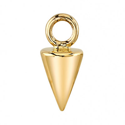 Cone Spike Charm in Gold