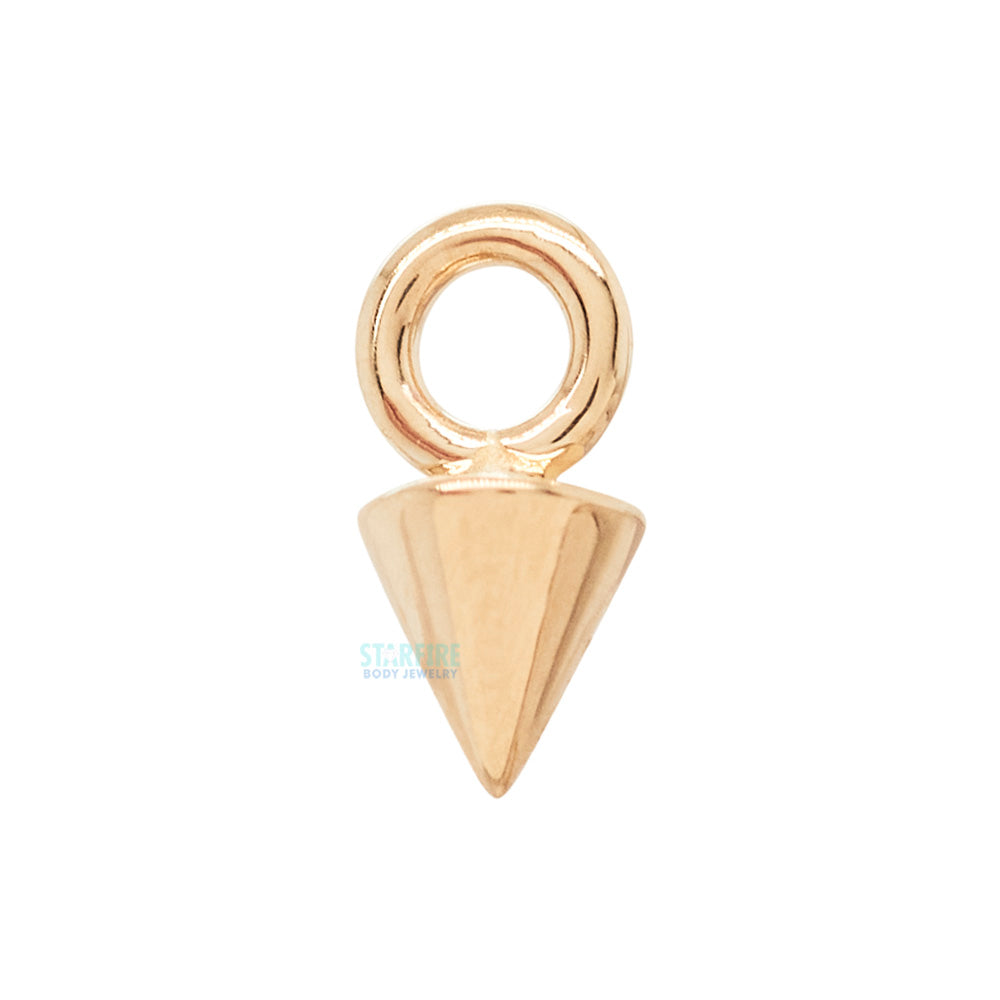 Cone Spike Charm in Gold