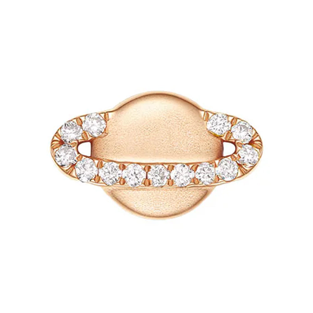 threadless: "Calypso" End in Gold with Diamond Ring