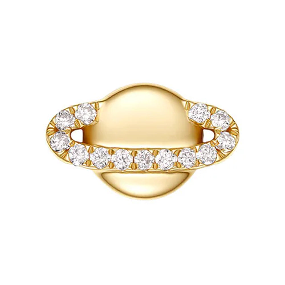 threadless: "Calypso" End in Gold with Diamond Ring