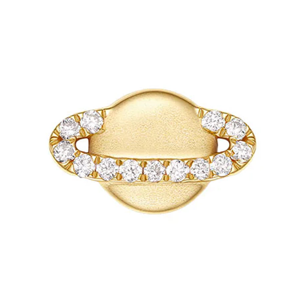 threadless: "Calypso" End in Gold with Diamond Ring