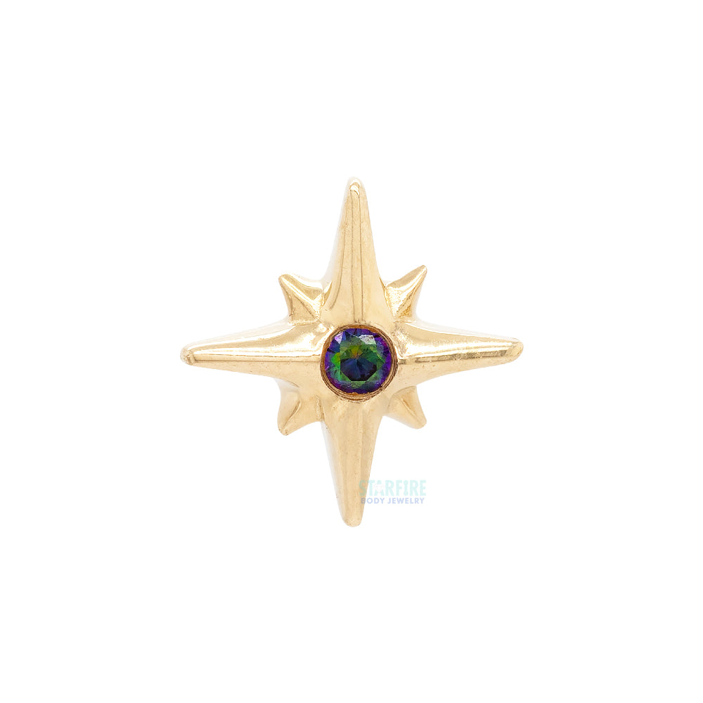threadless: "Stella" End in Gold with CZ