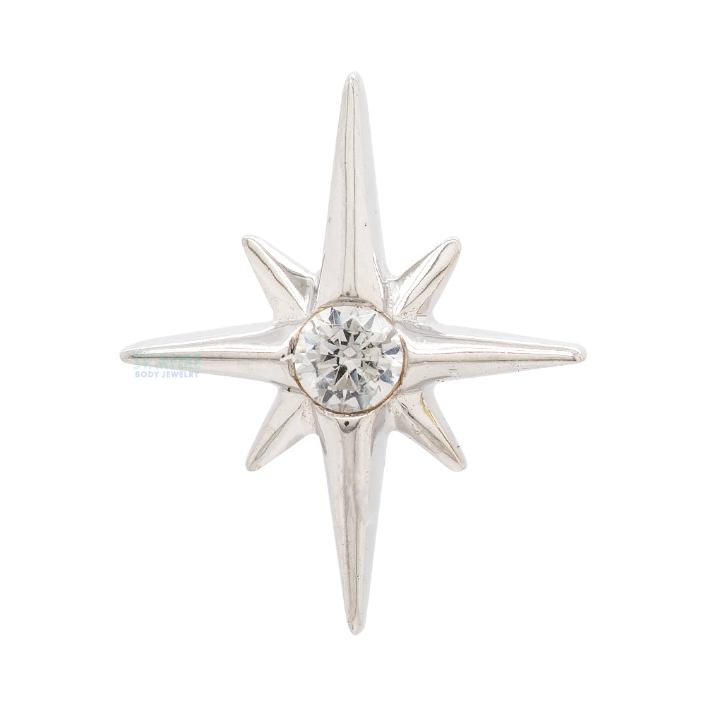 threadless: "Stella" End in Gold with CZ