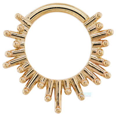 "Ray of Light" Hinge Ring in Gold