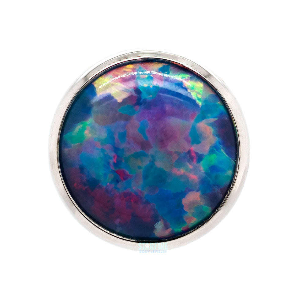 5mm Bezel-Set Opal Cabochon Threaded End