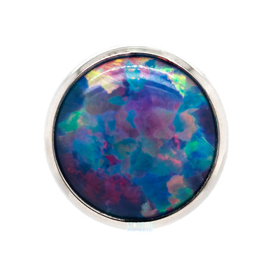 5mm Bezel-Set Opal Cabochon Threaded End