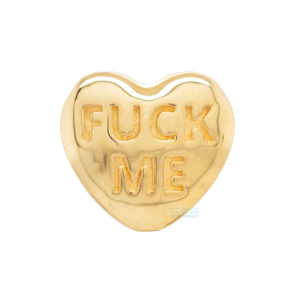 threadless: Valentine Conversation Hearts End in Gold